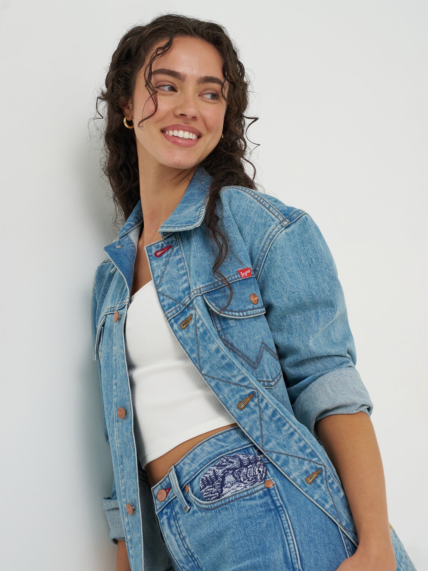Beer Washed Embroidery Jacket