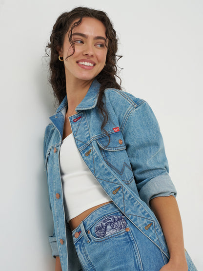 Beer Washed Embroidery Jacket