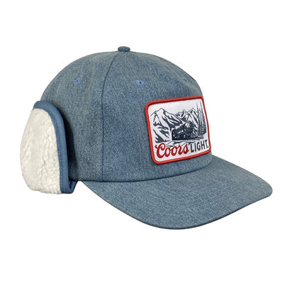 Light Wash Denim Flapjack Hat